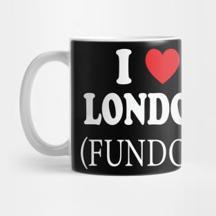 i love london fundon white Mug
